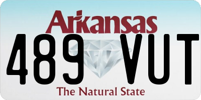 AR license plate 489VUT
