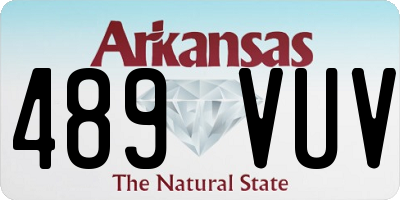 AR license plate 489VUV