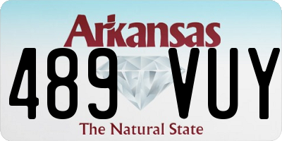 AR license plate 489VUY