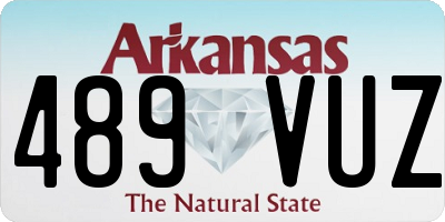 AR license plate 489VUZ