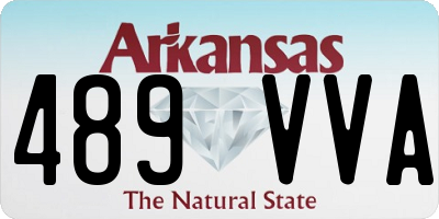 AR license plate 489VVA