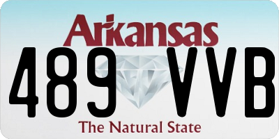 AR license plate 489VVB
