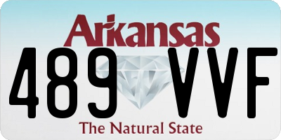 AR license plate 489VVF