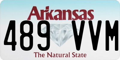 AR license plate 489VVM