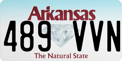 AR license plate 489VVN