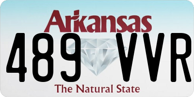 AR license plate 489VVR