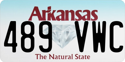 AR license plate 489VWC