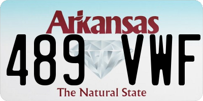 AR license plate 489VWF