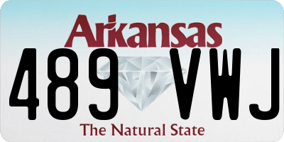 AR license plate 489VWJ