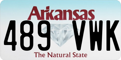 AR license plate 489VWK