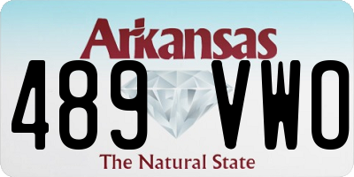 AR license plate 489VWO