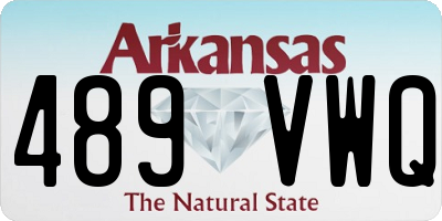 AR license plate 489VWQ