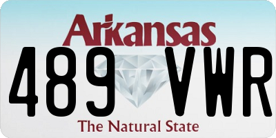 AR license plate 489VWR
