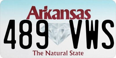 AR license plate 489VWS
