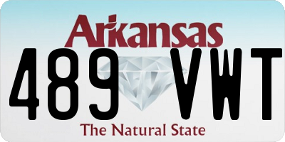 AR license plate 489VWT