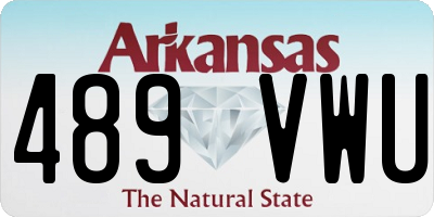 AR license plate 489VWU