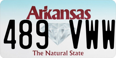 AR license plate 489VWW