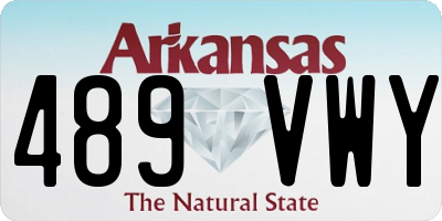 AR license plate 489VWY