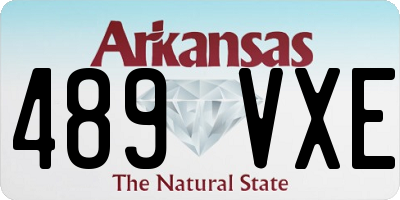 AR license plate 489VXE