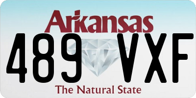 AR license plate 489VXF