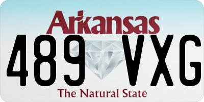 AR license plate 489VXG