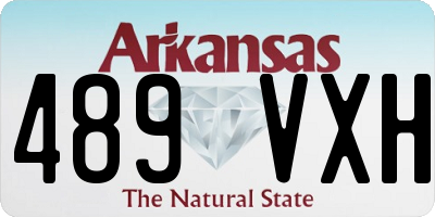 AR license plate 489VXH