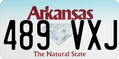 AR license plate 489VXJ