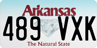 AR license plate 489VXK