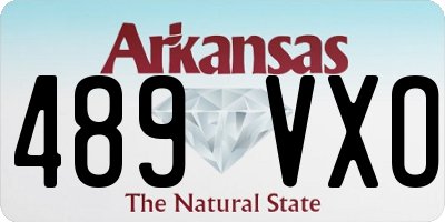 AR license plate 489VXO