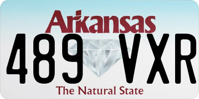 AR license plate 489VXR