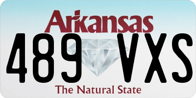 AR license plate 489VXS
