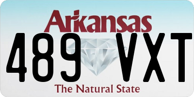 AR license plate 489VXT