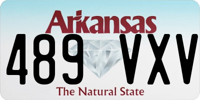 AR license plate 489VXV
