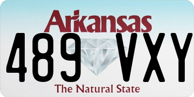 AR license plate 489VXY