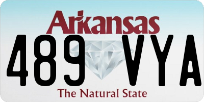 AR license plate 489VYA