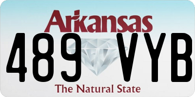 AR license plate 489VYB