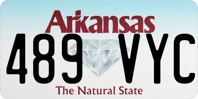 AR license plate 489VYC