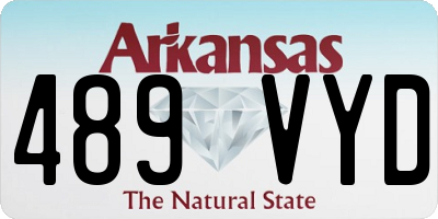 AR license plate 489VYD