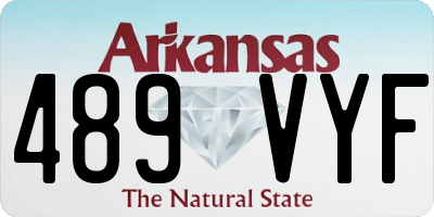 AR license plate 489VYF