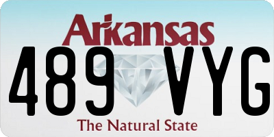 AR license plate 489VYG