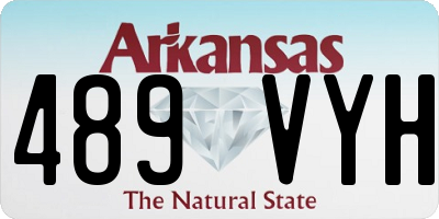 AR license plate 489VYH