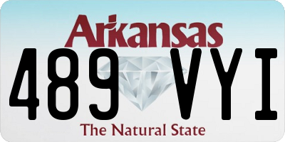 AR license plate 489VYI