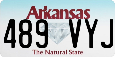 AR license plate 489VYJ