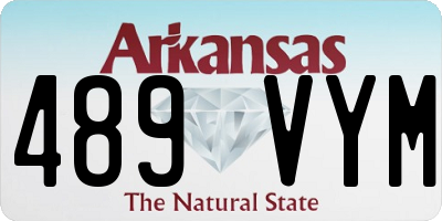 AR license plate 489VYM