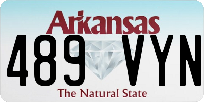 AR license plate 489VYN