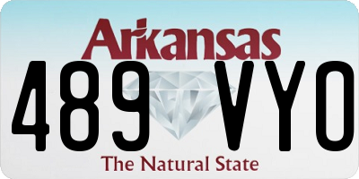 AR license plate 489VYO