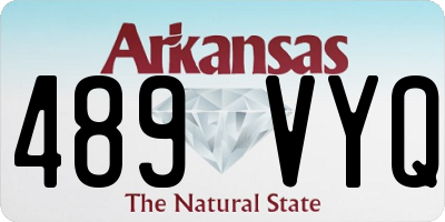 AR license plate 489VYQ