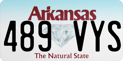 AR license plate 489VYS