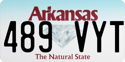 AR license plate 489VYT