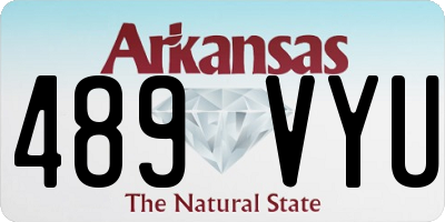 AR license plate 489VYU